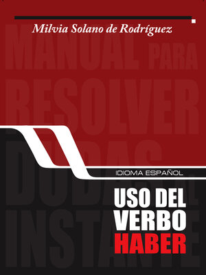 cover image of Usos del verbo haber